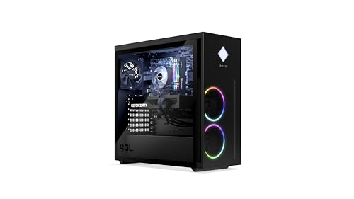 OMEN 40L GT21-2004ns - Computer desktop da gaming (processore Intel Core i7-14700F, 32 GB RAM, 1 TB SSD, NVIDIA GeForce RTX 4070, Windows 11 Home), colore: Nero - PC Desktop - Immagine 4