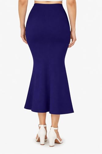 Image of Women's Seamless Cotton-Blend Saree Shapewear Petticoat - High-Waist Underskirt (S-XXL) - Fish-Cut, Breathable & Stretchable for Daily, Party