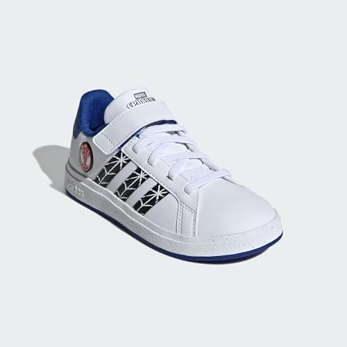 adidas GRAND COURT SPIDER-MAN EL K Üniseks Yetişkin Spor Ayakkabı, ftwr white, 38 - Görsel 5