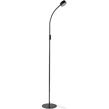 Lindby Maori LED Floor Lamp Dimmable Modern in Black Metal 1 Bulb - Floor Lamp Floor Lamp Living Room Lamp Study Light