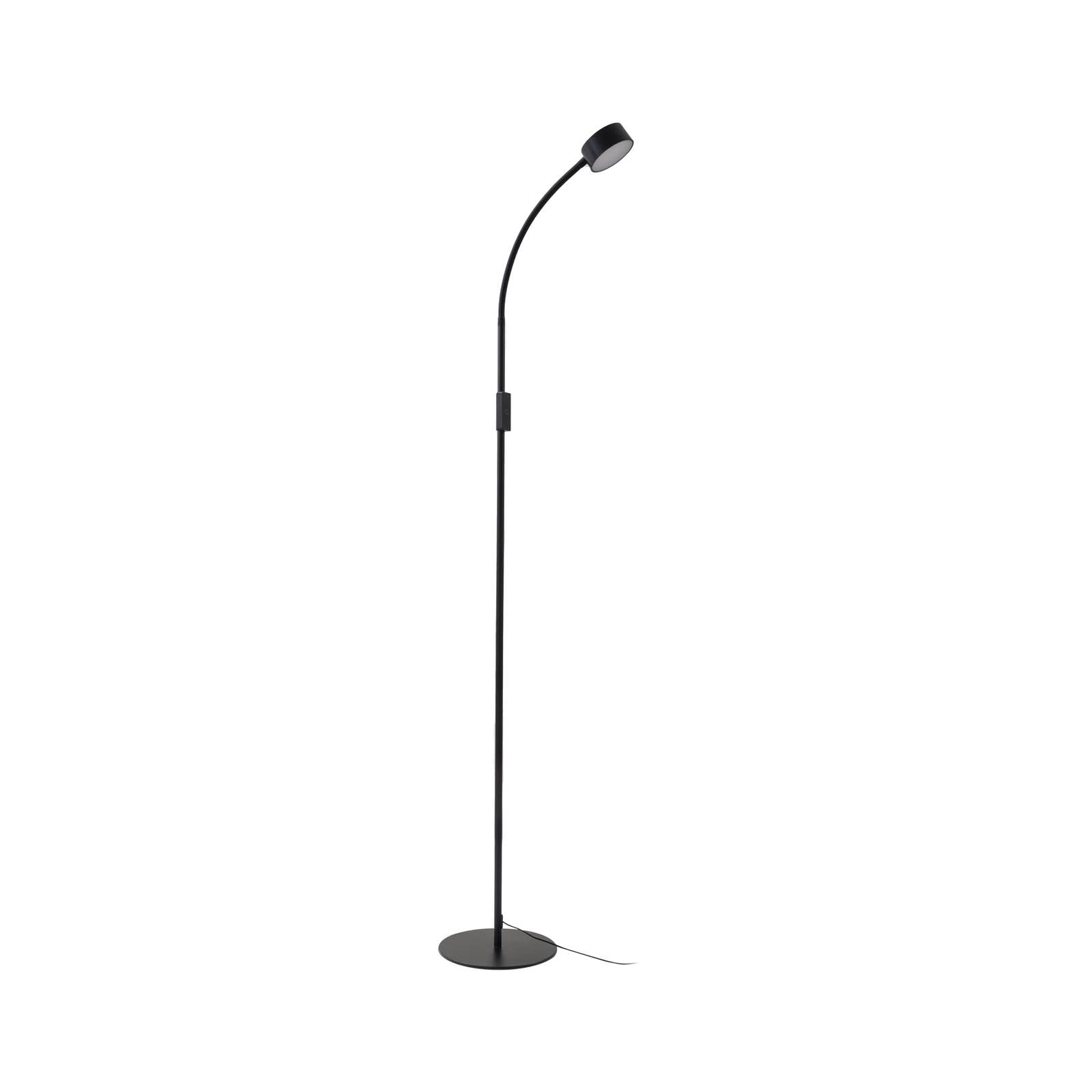 Lindby Black Floor Lamp Maori Dimmable (Modern) In Made Of Metal For E.g. Office & Workroom (1 Light Source,) From Standard