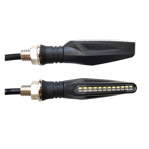 SIbeg 4/2PCS Universal Motorcycle Bright Turn Signal Lights flowing water flicker led motorcycle turn signal Indicators Turns Blinkers