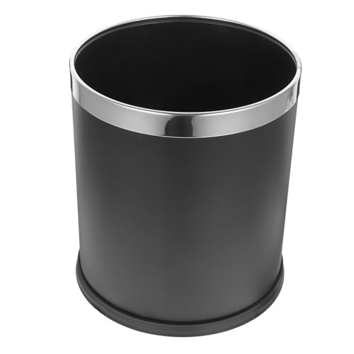 Cesto de basura metálico para baño cocina oficina miniatura 1