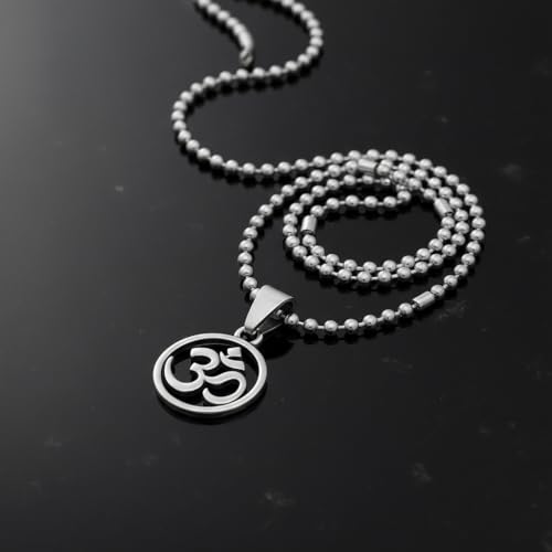 Bittrend Jewels OM Symbol Spiritual Aum Yoga Meditation Pendant Chain Necklace for Men & Women, for Inner Peace by Bittrend Jewels - Used condition - Image 5