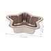 Hoement 2 Pcs Star-cake-pan Carbon Steel Ptfe Coating Non-stick Baking Mold for All Occasions