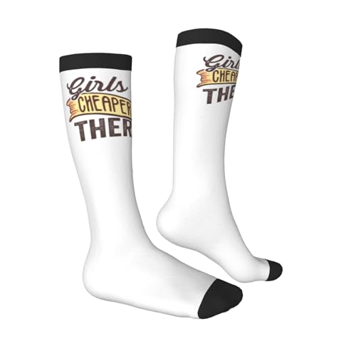Women'S Knee High Socks Girls Trip Cheaper Than Therapy Athletic Thin High Stocking Outdoor Sport Casual Tube Socks3