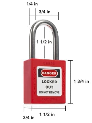 Kit di blocco elettrico Tagout – Kit di blocco elettrico per conformità OSHA – Hasps, blocco interruttore universale, etichette Loto, set di serrature Loto (2 chiavi per serratura) per serrature Kit di blocco elettrico Tagout – Kit di blocco elettrico per conformità OSHA – Hasps, blocco interruttore universale, etichette Loto, set di serrature Loto (2 chiavi per serratura) per serrature