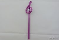 Algopix Similar Product 15 - Treble Clef shape Pencil - Purple