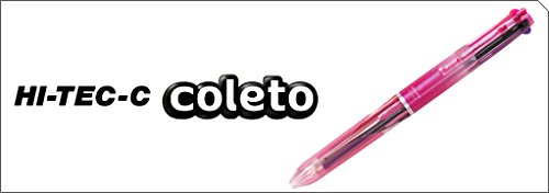 Pilot Hi-Tec-C Coleto 3 Color Multi Pen Body Component, Basic & Pearl Pattern, Rubber Grip, 4-Pack, Sticky Notes Value Set #TOP6