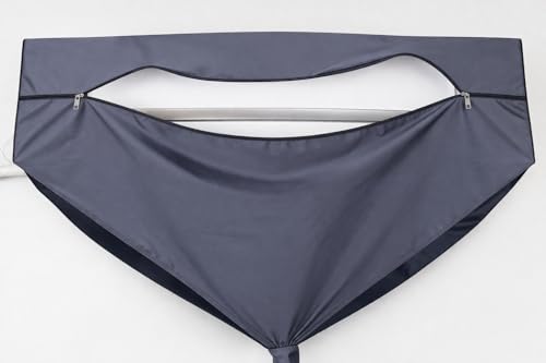 Image of Ac Service Plastic Jacket (Wash Bag) For 1 Ton, 1.5 Ton To 2 Ton Split Ac Which Is Waterproof Indoor Unit Cover With Drain Outlet For Cleaning Purpose (Wash Bag Grey)