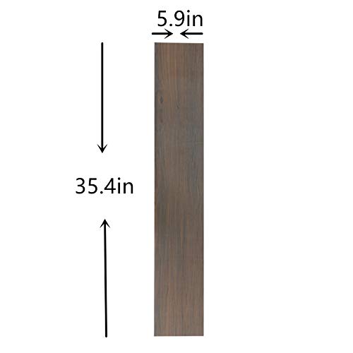 Peel and Stick Vinyl Flooring Wood Look Floor Coverings 35.4in×5.9in for Each Tile Realistic Matte Woodedn Plank Texture for Home Decoration - Thumbnail 3
