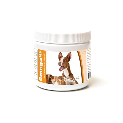 Healthy Breeds Ibizan Hound Omega HP Fatty Acid Skin and Coat Support Soft Chews 60 Count