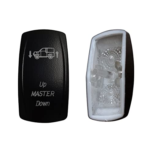 Image of Laser Etched Backlit Switch Cover Cap for Car Boat Dashboard Rocker Switch