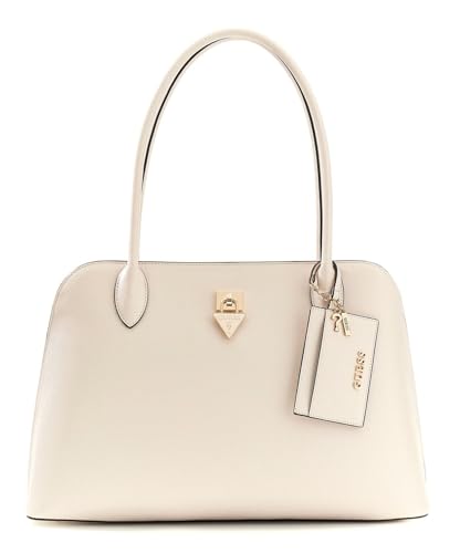 Sac à épaule GUESS Patsie Tote d'une finition haut de gamme écru