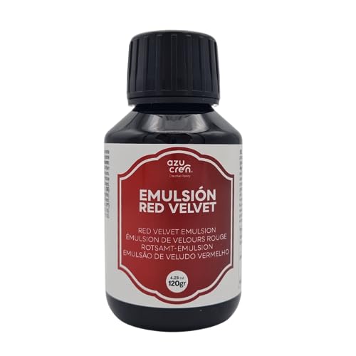 Azucren, Bakery Emulsionen Red Velvet für Süßwaren, Aroma zum Süßen von Lebensmitteln, Für Köche und zum Kochen, Backen und Dessertherstellen zu Hause,120 G
