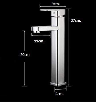 Torneira Monocomando Banheiro Quadrada Bica Alta C71097