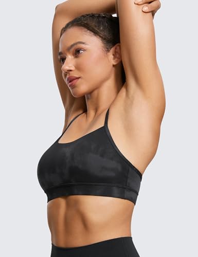 Image of CRZ YOGA Butterluxe Y Back Sports Bras | Light Support, Removable Pads, Yoga, Extremely Soft, Scoop Neck, Spaghetti Strap, for Women