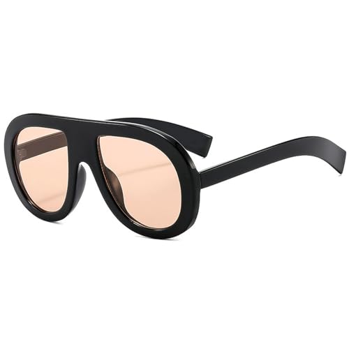 Image of Popular Fashion Pilot Sunglasses Women Retro Chunky Designer Men Punk Gradient Shades UV400 Oversized Sun Glasses