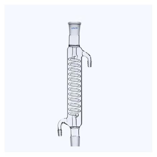 Tube condenseur droit en verre 200mm avec rodages 19/26 et 24/29