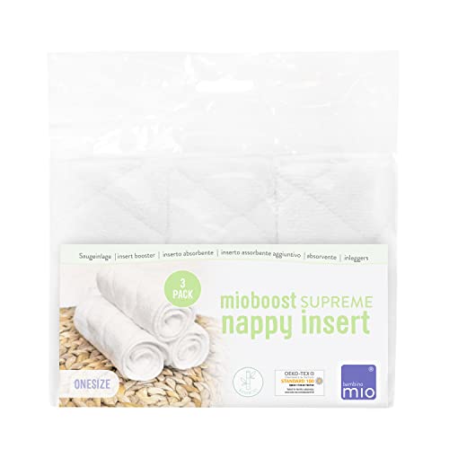 Bambino Mio, mioboost suprême insert booster, lot de 3, blanc
