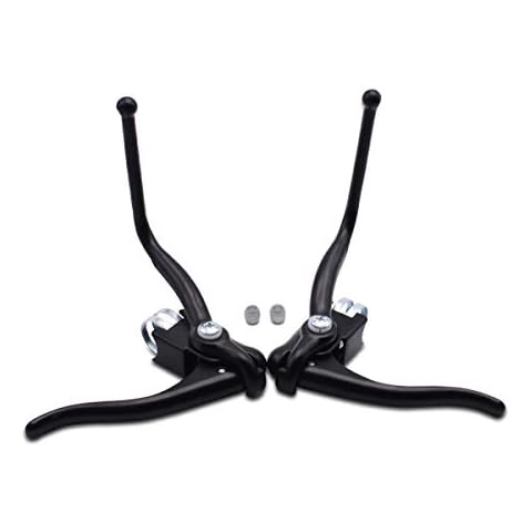 SENQI Road Bike Double Handle Brake Lever for C Brake and V Brake Black Cover