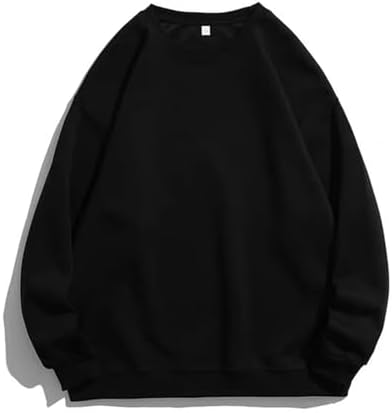 （16:00時点） [uptoyou] トレーナー メンズ レディース スウェット クルーネック 長袖 11.3オンス 冬 ゆったり 大きいサイズ 男女兼用 無地 カジュアル トップス 丸襟 プルオーバー インナー アウター ルームウェア 通勤通学 S-5XL 春 秋(3XL ブラック)