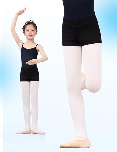 Avrigirl Short básico de time feminino de cano baixo para atletismo, ginástica, balé, dança, jazz, i