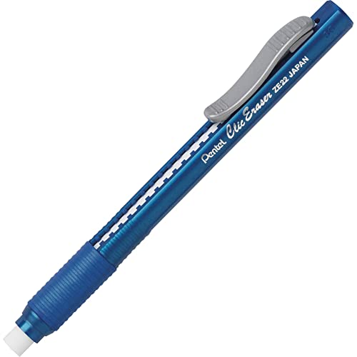 Pentel Clic Erasers, 5", Assorted Barrel Colors, Pack Of 3 - Thumbnail 3