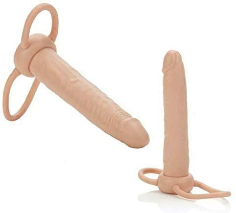 Capa Peniana Cristal Forma de Pênis em Silicone Saliências Estimuladoras Transparente Ca03 brinquedo