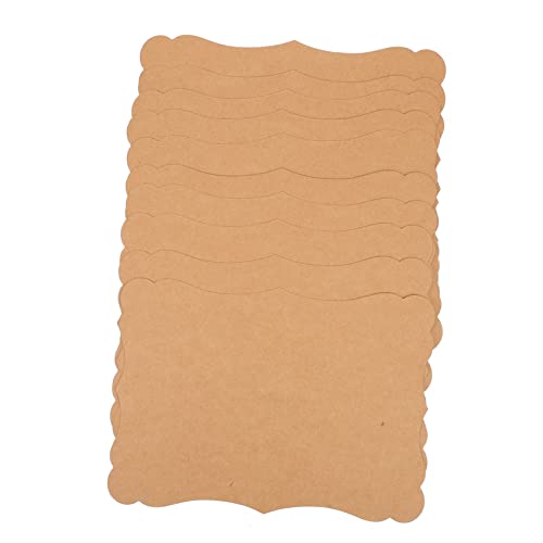 VILLCASE 10 Pçs Cartão Kraft Cartões De Lugar Em Branco Papel De Embrulho De Casamento Decoração Ret