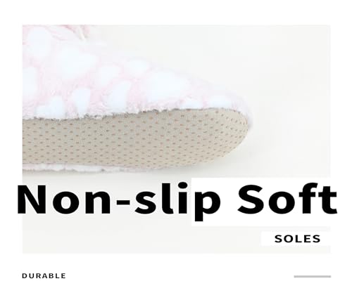 Image of DICUIRD Slipper Socks for Women,Fuzzy House Indoor Boots Slippers with Soft Soles,Warm Cozy Fluffy Sherpa Lined Booties Socks with Non Slip Bottom