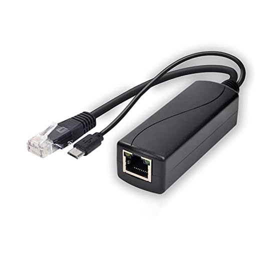 carotoe POE Ethernet Power Over Splitter 48V a 5V MicroUSB Tipo C DC5.5x2.1 DC3.5x1.35 Modulo di Alimentazione Macchina Fotografica Iniettore