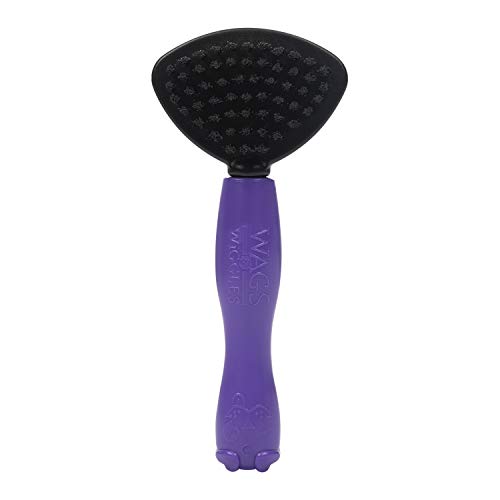 Wags & Wiggles Escova de cerdas de dois lados e pinos apertados para cães pequenos | Escova para cãe