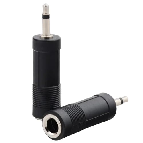 Adaptador de audio de 6,35 mm macho a 3,5 mm hembra para conector de altavoz 8