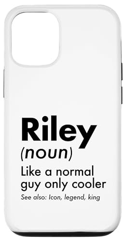 Riley Like A Normal Guy Only Cooler Legend King �t�@�[�X�g�l�[�� �X�}�z�P�[�X iPhone 12/12 Pro �p