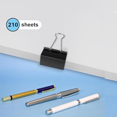 Image of Ufmarine Extra Large Binder Clips 2 inch, (10 Pcs) Big Paper Clips for Office Supplies