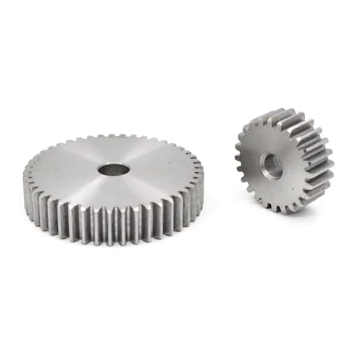 Engranaje de acero resistente con 15 dientes rectos y un grosor exacto de 8 mm