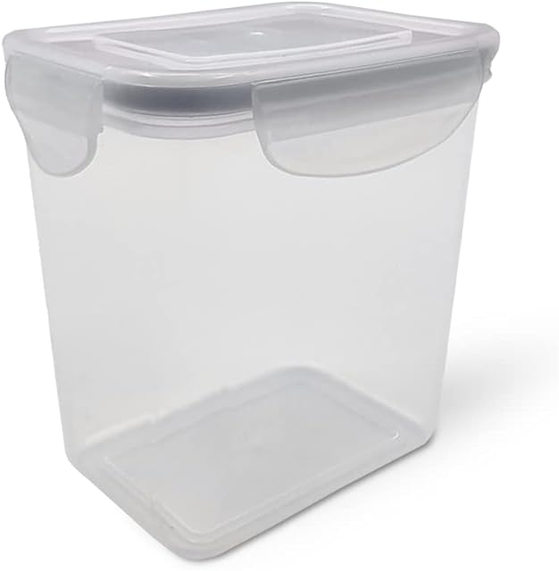 schone Rectangle Clip Lock Container  Holds 1000ml  Leakproof & Airtight  FOR KITCHEN STORAGE & ORGANISATION (Grey)