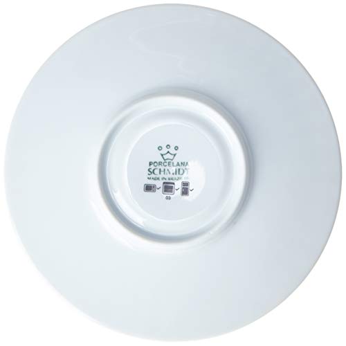 Estojo com 6 xícaras de chá com pires. Modelo redondo aba larga. Decoração sol laranja. Fabricado pe