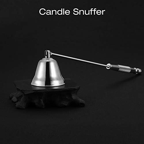 Milisten Candle Snuffer Extinguisher Stainless Steel Candle Stopper Long Handle Safely Extinguish Wick Trimmer Cover Hand Tool for Wedding Ceremony Party