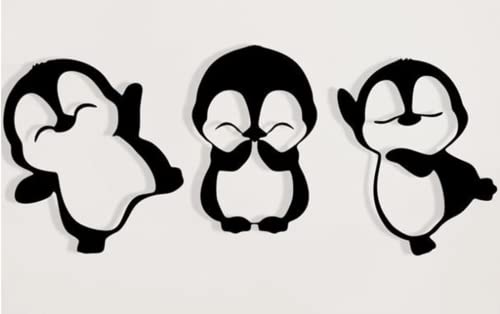 3Pcs/Set Penguin Metal Die Cuts, Cute Penguin Animal Frame Stencils Diy Crafts Cards Cutting Dies Cuts For Diy Embossing Card Making Photo Decorative Paper Dies Scrapbooking #TOP2