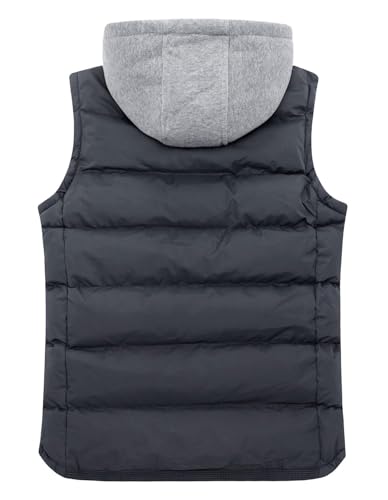 Image of ZSHOW Men's Puffer Vest Removable Hooded Vest Outdoor Winter Vest