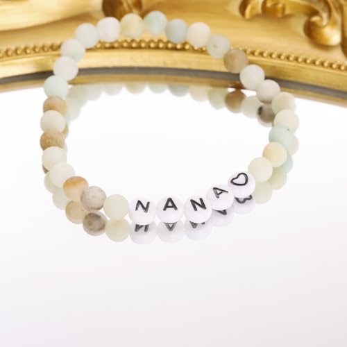 Kivosliviz Nana Bracelet Beaded Gifts from Granddaughter Grandson Mothers Day Jewelry Nana Bracelet4