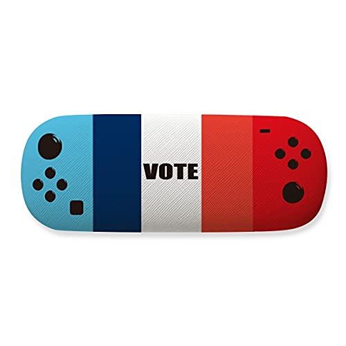 Étui à lunettes drapeau France élection générale cadeau citoyen original
