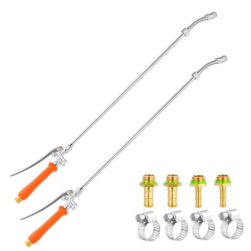 2 Pack 29-Inch Brass Spray Wands with Adjustable Nozzle