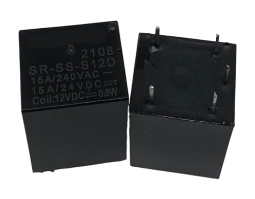 Relais 5 Broches SR-SS-S12D 12V NISZA pour circuits imprimés électroniques