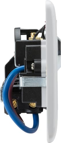 Knightsbridge 13A DP Lockable Socket with Neon, White - Image 3