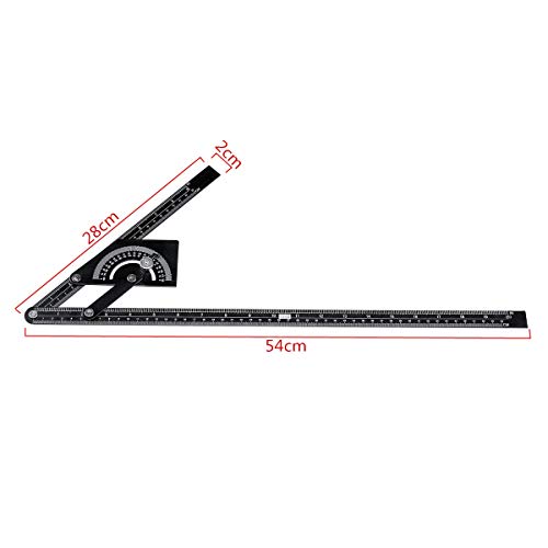 KANBUN Wskaźnik suwmiarki, 230 x 500 mm cyfrowy miernik nachylenia kątomierza wskaźnik kątomierza kątowe cyfrowa linijka lokalizator kątowy narzędzie pomiarowe