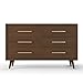 Child Craft 6-Drawer Cranbrook Double Dresser for Nursery or Bedroom, Plenty of Storage, Anti-Tip Kit Included to Prevent Tipping, Non-Toxic, Baby Safe Finish (Toasted Chestnut)
