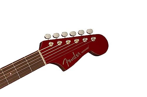 Fender Redondo Player WN Candy Apple Red – Guitare Acoustique - Les Beatles, Paul McCartney, John Lennon, RIngo Starr, George Harrison Fender Redondo Player WN Candy Apple Red - Guitare Acoustique – Image 4